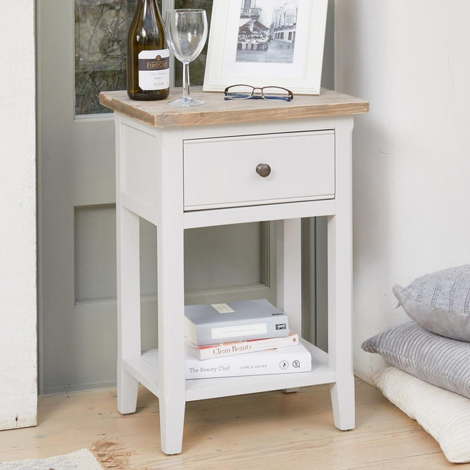 Signature Grey One Drawer Lamp Table CFF10A