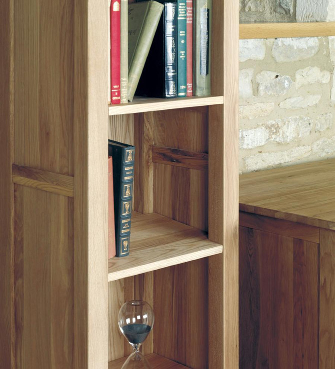 Mobel Oak Narrow Bookcase COR01D