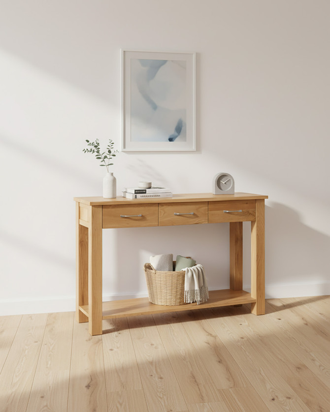 Stockbury Solid Oak Console Table WFS-BH-SBO02C Stockbury Solid Oak Console Table WFS-BH-SBO02C
