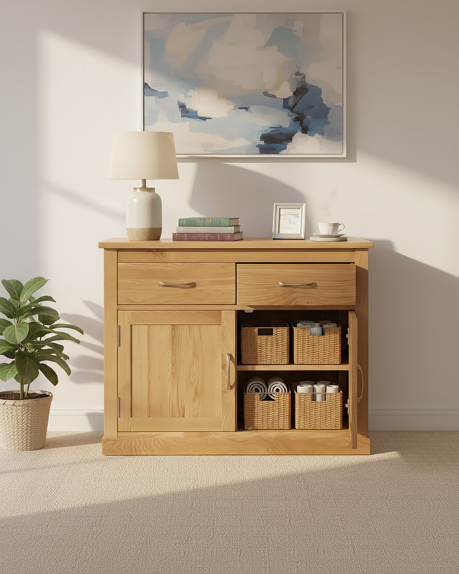 Stockbury Oak Small Sideboard WFS-BH-SBO02D Stockbury Oak Small Sideboard WFS-BH-SBO02D