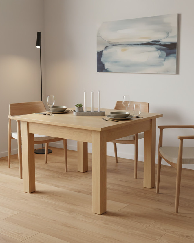 Stockbury Solid Oak Four Seat Dining Table WFS-BH-SBO04A Stockbury Solid Oak Four Seat Dining Table WFS-BH-SBO04A