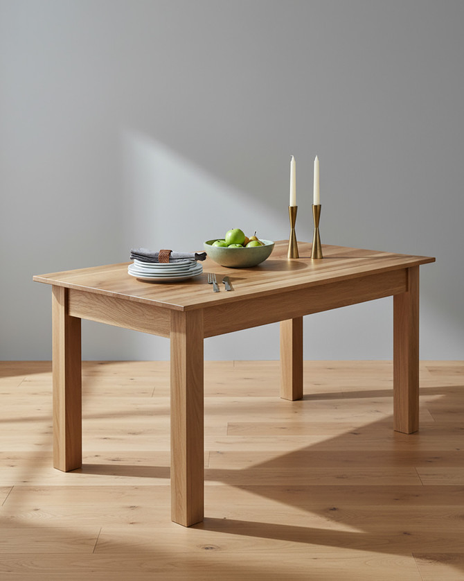 Stockbury Solid Oak Dining Table Seats Four to Six WFS-BH-SBO04B