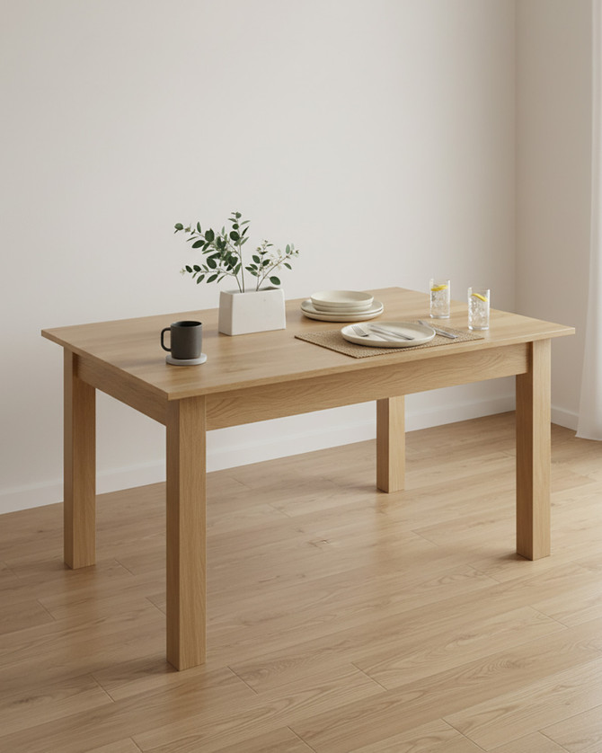 Stockbury Solid Oak Dining Table Seats Four to Six WFS-BH-SBO04B