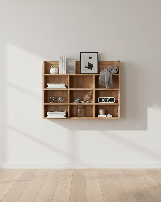 Stockbury Oak Reversible Wall Rack WFS-BH-SBO07B Stockbury Oak Reversible Wall Rack WFS-BH-SBO07B