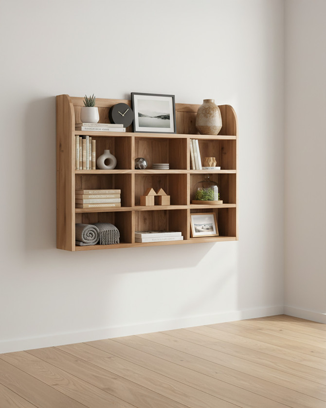 Stockbury Oak Reversible Wall Rack WFS-BH-SBO07B Stockbury Oak Reversible Wall Rack WFS-BH-SBO07B