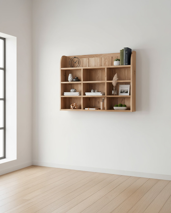 Stockbury Oak Reversible Wall Rack WFS-BH-SBO07B Stockbury Oak Reversible Wall Rack WFS-BH-SBO07B