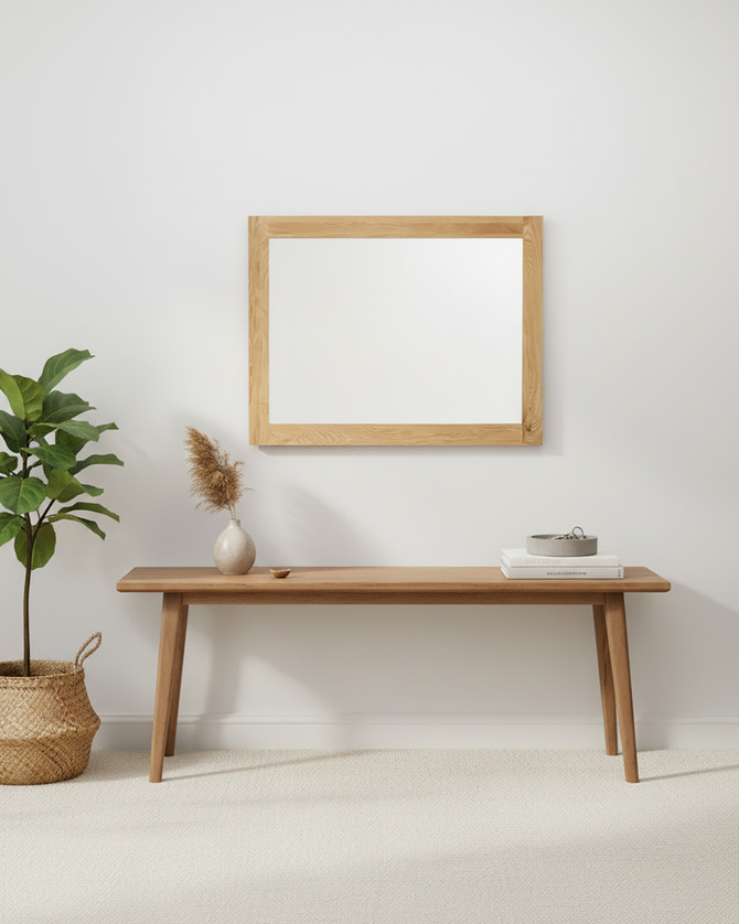 Stockbury Oak Medium Wall Mirror WFS-BH-SBO16B Stockbury Oak Medium Wall Mirror WFS-BH-SBO16B