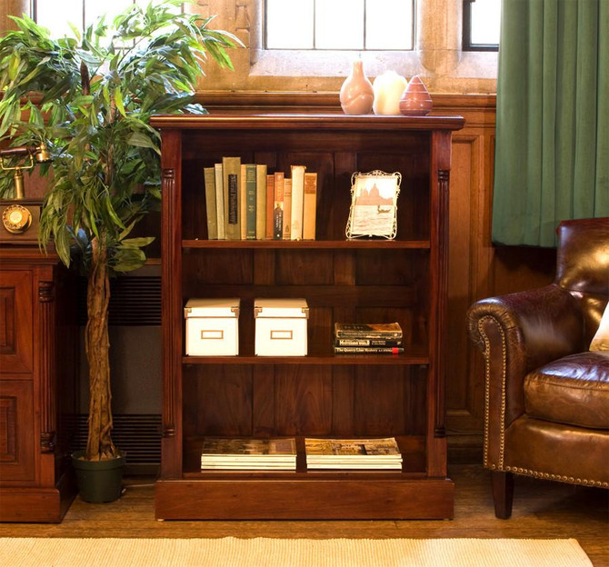 La Roque Low Open Mahogany Bookcase IMR01B