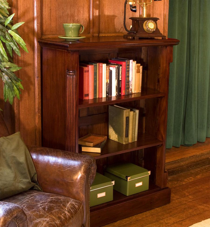 La Roque Low Open Mahogany Bookcase IMR01B