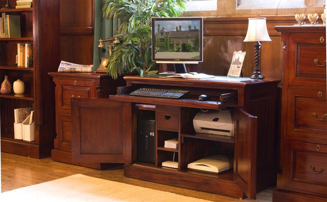 La Roque Mahogany Hidden Home Office IMR06A