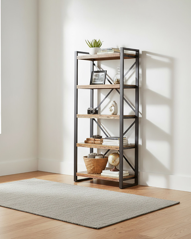 Marari Reclaimed Large Open Bookcase