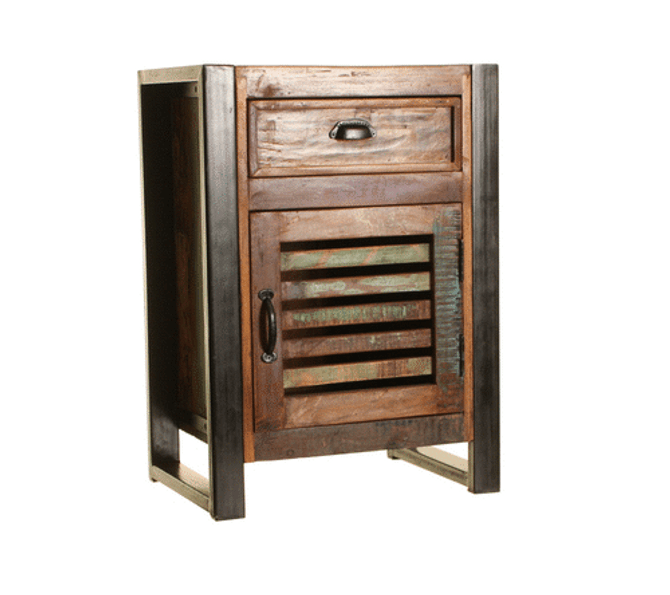 Urban Chic 1 Door 1 Drawer Lamp Table IRF10B Urban Chic 1 Door 1 Drawer Lamp Table IRF10B