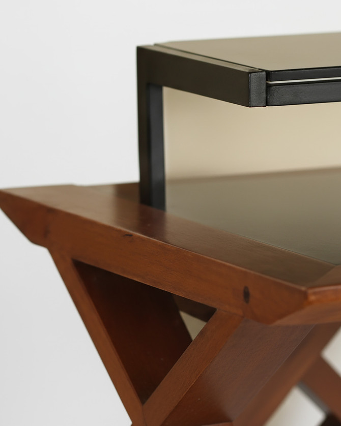 Walnut Large Curved Home Office 130cm Desk