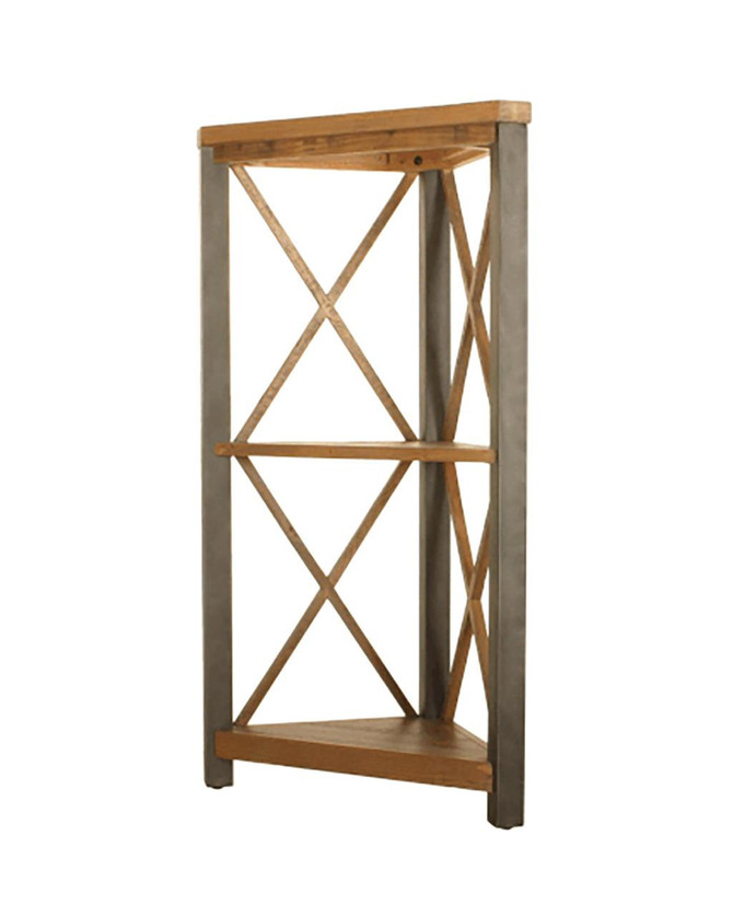 Urban Elegance Reclaimed Small Corner Bookcase VPR01D