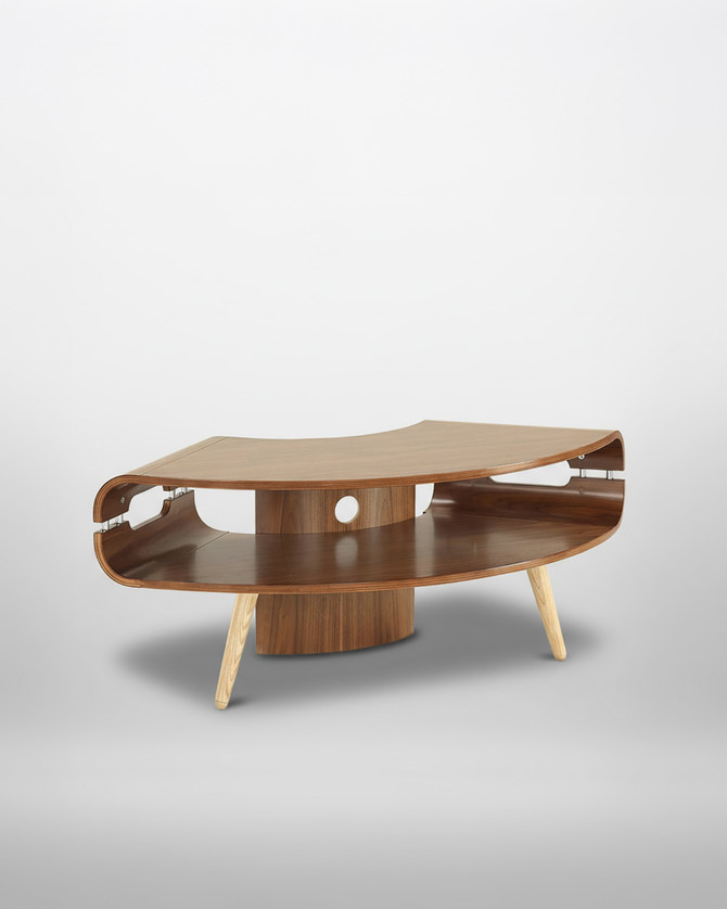 Roskilder Walnut Corner TV Stand