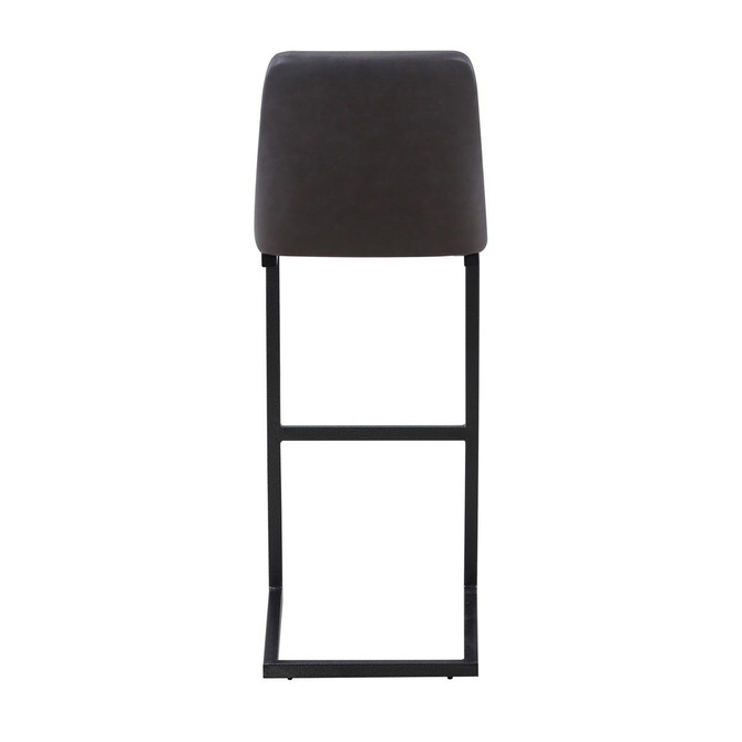 Lingham Vintage Grey Leather Bar Stool (pack of two) - WFS-BH-LIN-STOOL-GR