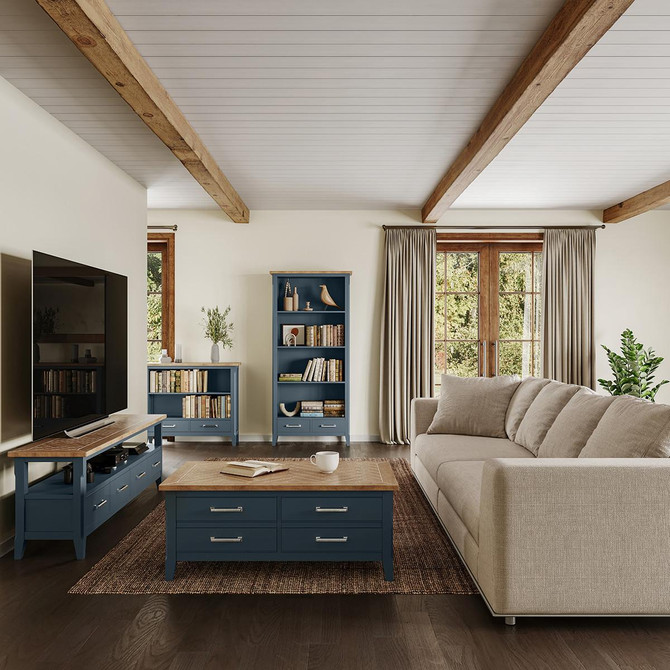 Signature Blue Tall bookcase CFR01B