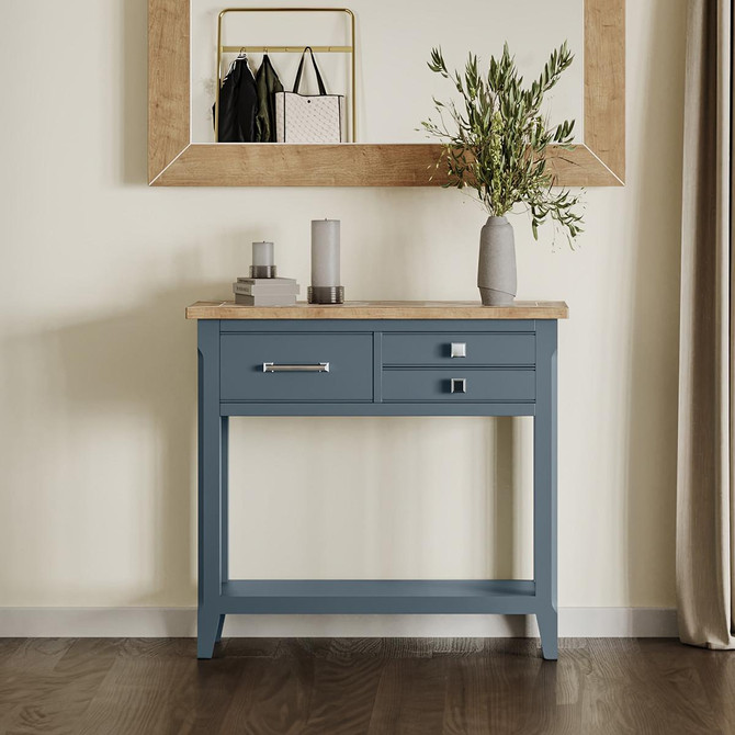 Signature Blue Reclaimed Small Console Table CFR02D