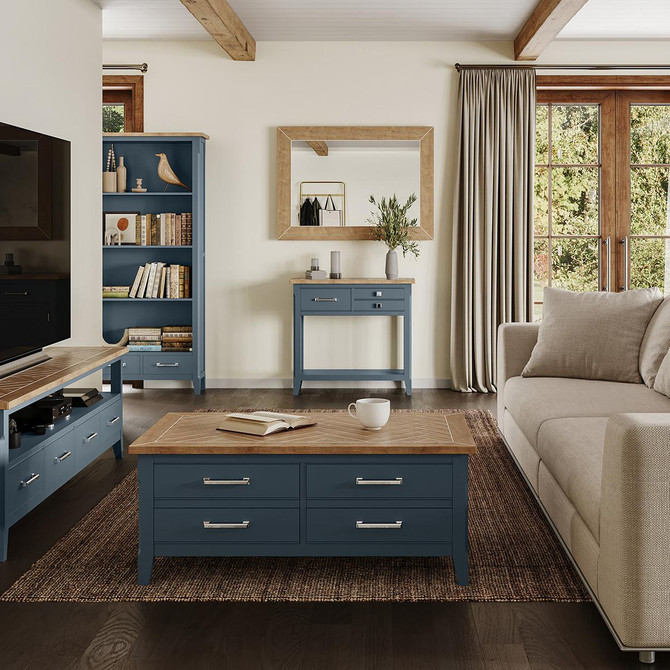 Signature Blue Reclaimed Small Console Table CFR02D