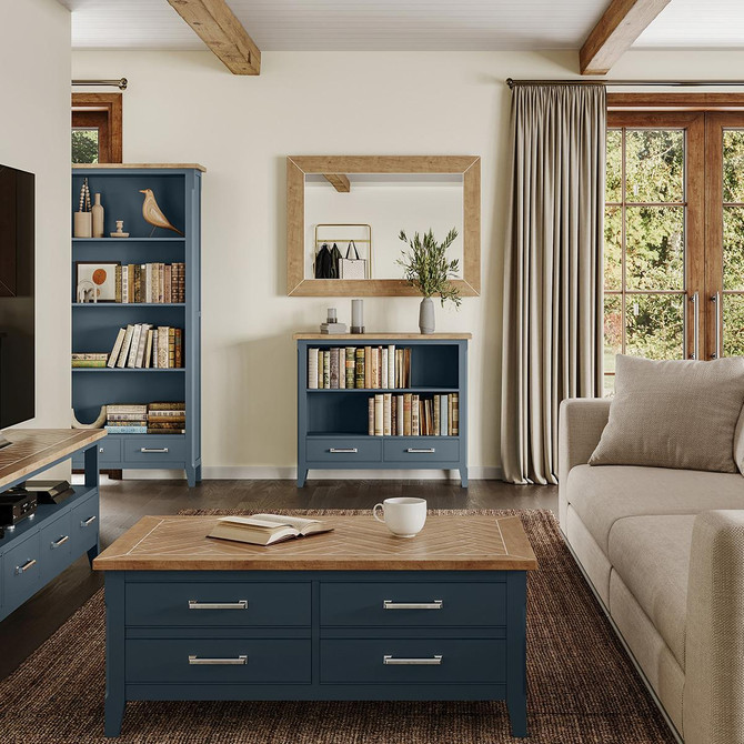 Signature Blue Mirror (Hangs Landscape & Portrait) CFR16A