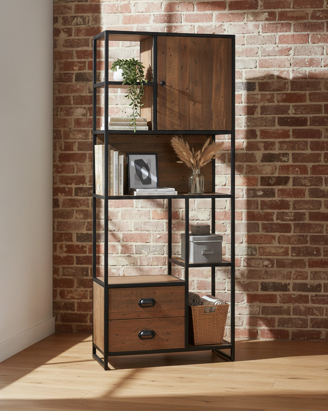 Hyloft Reclaimed Large Open Bookcase WFS-BH-HYL01A