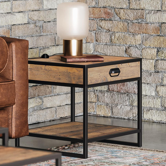 Ooki Lamp / Side Table With Drawer VBR10A