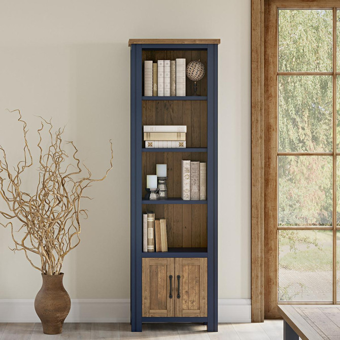 Splash of Blue Narrow Bookcase VTTB01C