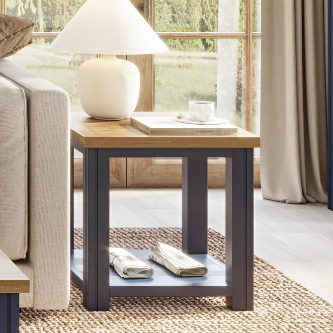 Splash of Blue Lamp Table VTTB10A