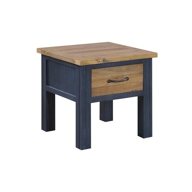 Splash of Blue Lamp Table with Drawer VTTB10B