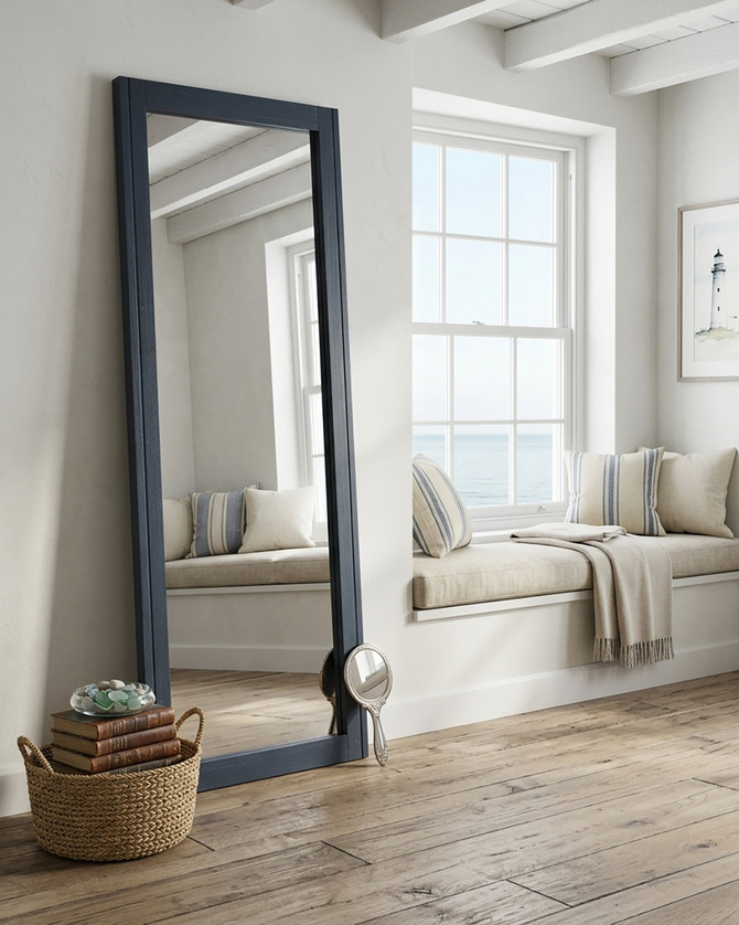 Saltmarsh Blue Extra Long Wall Mirror (Hangs Landscape & Portrait) WFS-BH-SAL16A