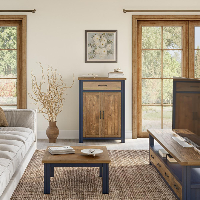 Splash of Blue Shoe Storage Cupboard with Drawer VTTB20A