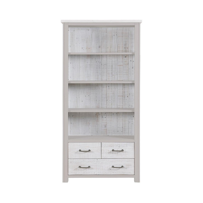 Greystone Large Open Bookcase with Drawers VTTG01A