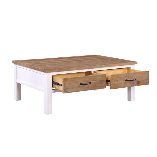 Splash of White Coffee Table With Four Drawers VTTW08A Splash of White Coffee Table With Four Drawers VTTW08A