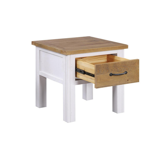 Splash of White Lamp Table with Drawer VTTW10B