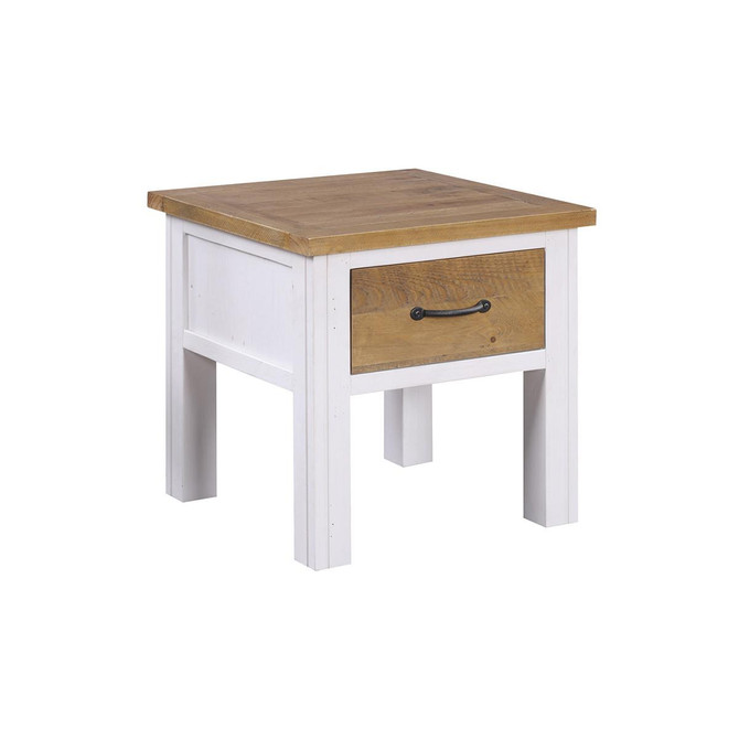 Splash of White Lamp Table with Drawer VTTW10B