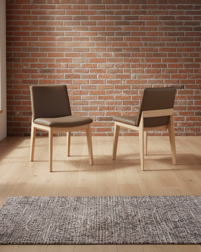 Seraya Fabric Dining Chairs (Pack of Two) Vintage Tan