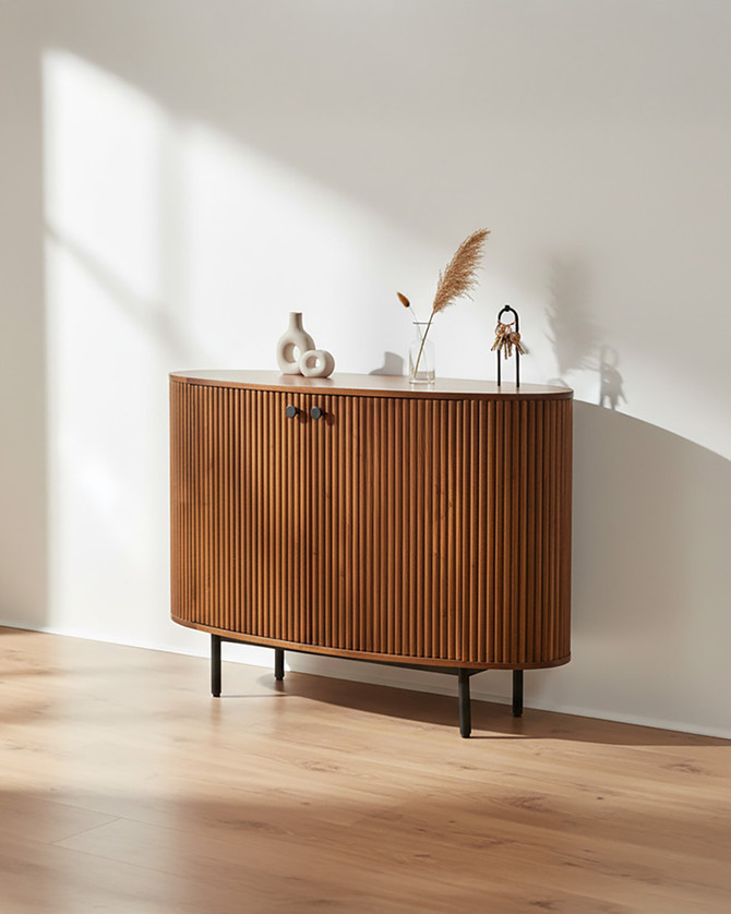 Menara Small Oval Sideboard with Two Doors