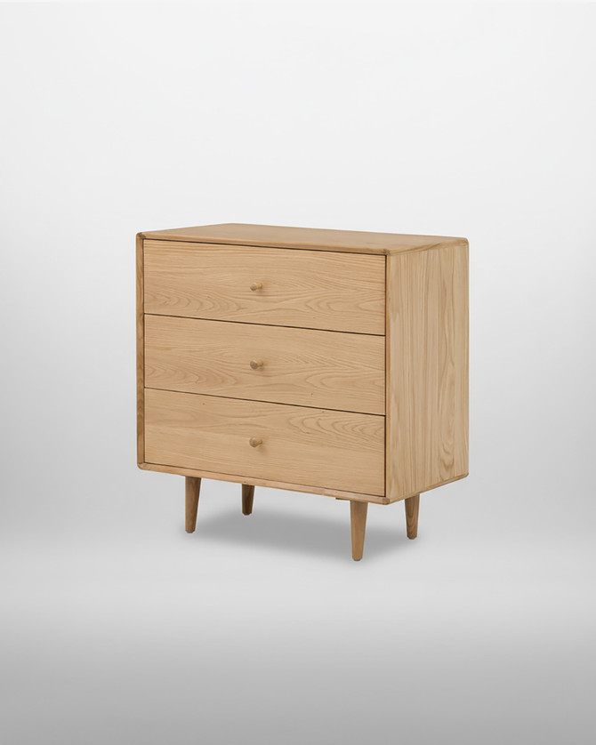 Parnell Oak Three Drawer Chest
