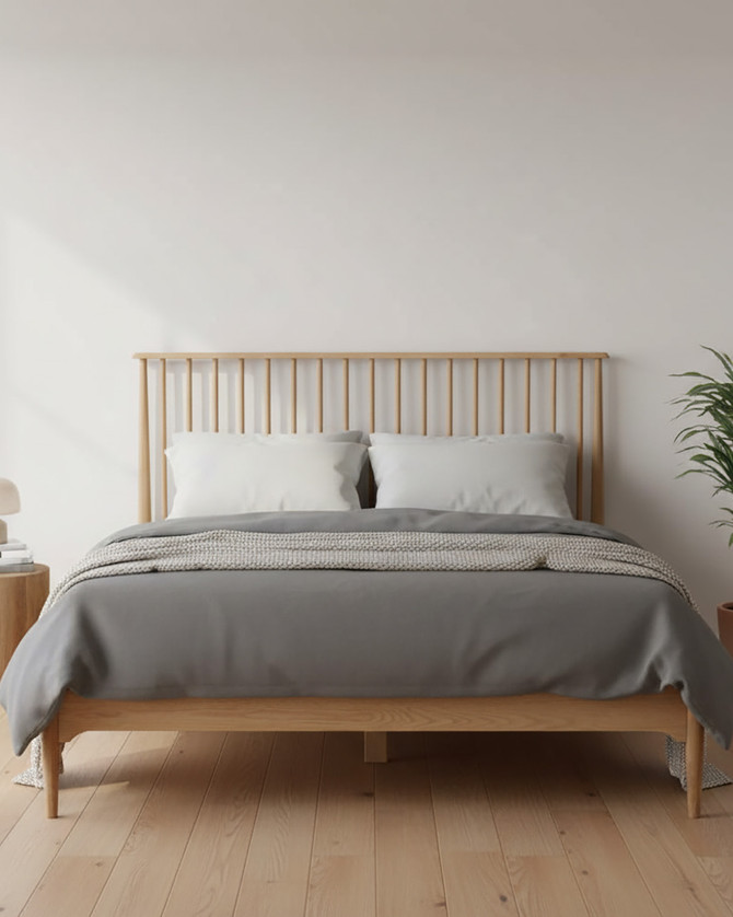 Parnell 4' 6" Oak Bedframe