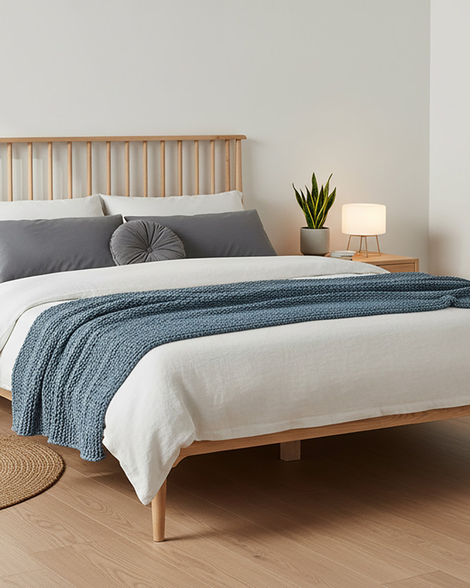 Parnell 5' Oak Bedframe