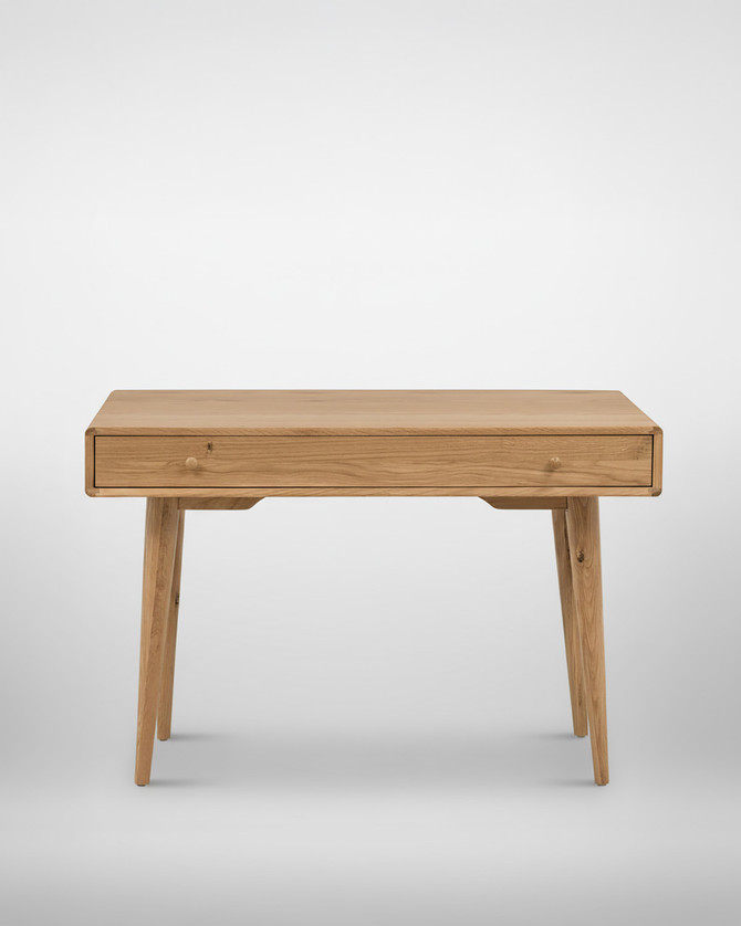 Parnell Slimline Oak Desk with Drawer