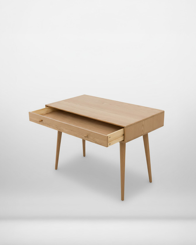 Parnell Slimline Oak Desk with Drawer