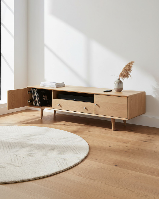 Parnell Oak Widescreen TV Media Unit