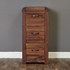 Shiro Walnut 3 Drawer Filing Cabinet - CDR07B - 3