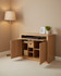 Stockbury Solid Oak Hidden Home Office Workstation WFS-BH-SBO06A