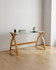 Curved 130cm Home Office Table in Oak