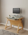 Oak 90cm Curved Home Office Desk