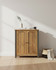 Hulstone Industrial Reclaimed Large Shoe Storage Cupboard WFS-BH-HUL20B, wooden shoe storage cupboard with reclaimed wood finish and metal accents.
