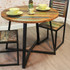 Urban Chic Round Dining Table with Four Chairs WFS-IRF-DR03