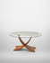 Siena Walnut And Glass Round Coffee Table Siena Walnut And Glass Round Coffee Table